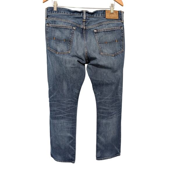 Polo Ralph Lauren Hampton Jean Men 34x30* Straight Leg Honeycomb Classic Denim - Picture 2 of 14